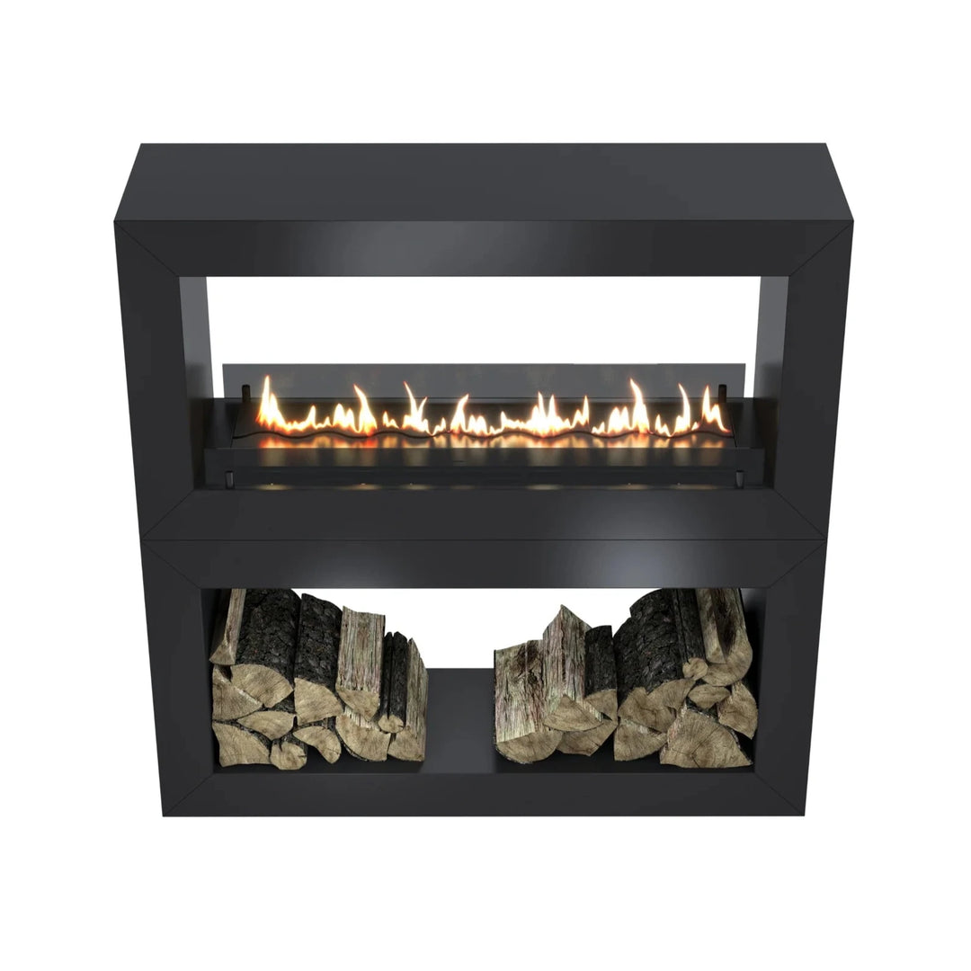 Zweiseitiger Bioethanol Standkamin Standofen HOME 120 von WildFlame für Raumteiler